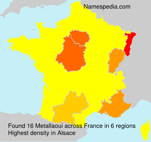 Surname Metallaoui in France Surname Metallaoui in France