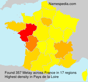 Surname Metay in France