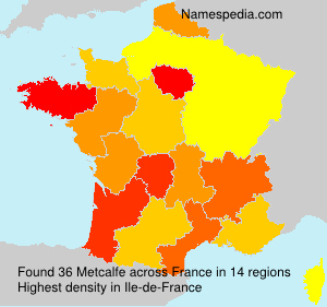 Surname Metcalfe in France Surname Metcalfe in France