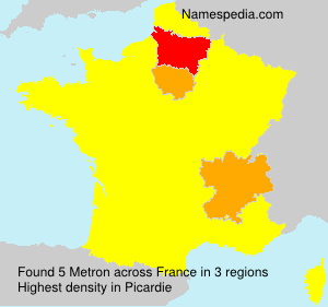 Surname Metron in France Surname Metron in France