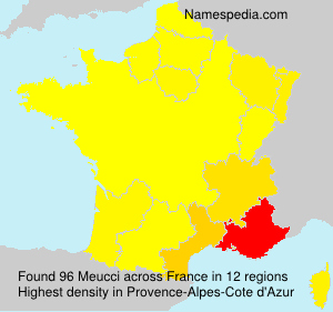 Surname Meucci in France Surname Meucci in France