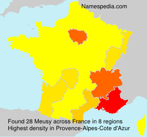 Surname Meusy in France Surname Meusy in France