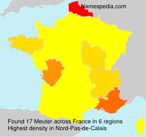 Surname Meuter in France Surname Meuter in France