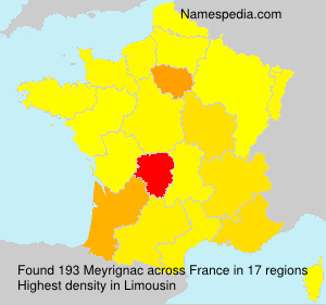Surname Meyrignac in France Surname Meyrignac in France