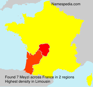 Surname Meyzi in France Surname Meyzi in France