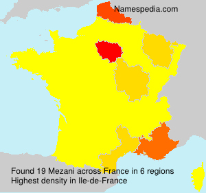 Surname Mezani in France Surname Mezani in France