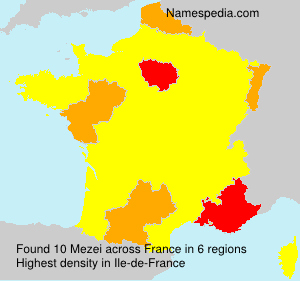 Surname Mezei in France Surname Mezei in France