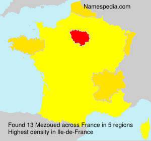 Surname Mezoued in France Surname Mezoued in France