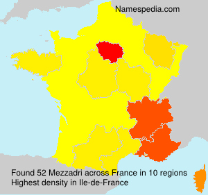 Surname Mezzadri in France