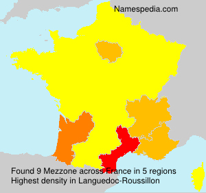 Surname Mezzone in France Surname Mezzone in France