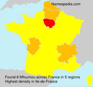 Surname Mfoumou in France Surname Mfoumou in France