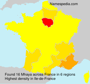 Surname Mhaya in France Surname Mhaya in France