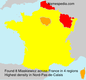 Surname Miaskiewicz in France Surname Miaskiewicz in France