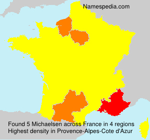 Surname Michaelsen in France Surname Michaelsen in France