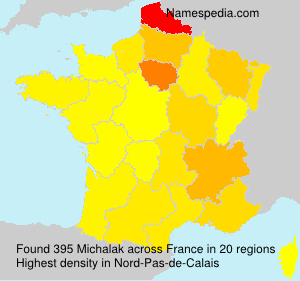 Surname Michalak in France Surname Michalak in France