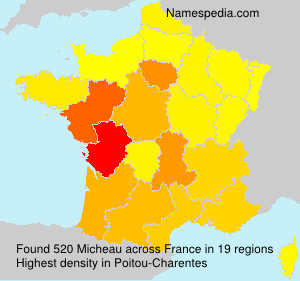 Surname Micheau in France Surname Micheau in France