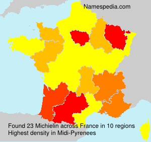 Surname Michielin in France Surname Michielin in France