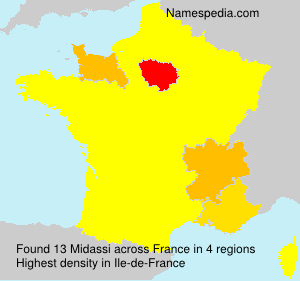 Surname Midassi in France Surname Midassi in France