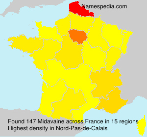 Surname Midavaine in France Surname Midavaine in France