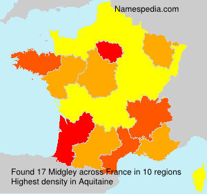 Surname Midgley in France