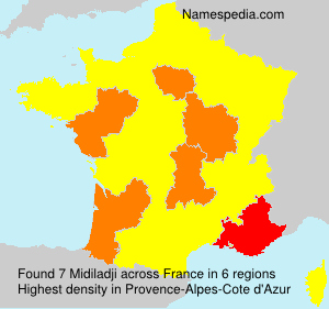 Surname Midiladji in France Surname Midiladji in France