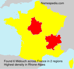 Surname Midouch in France Surname Midouch in France