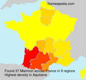 Surname Miermon in France Surname Miermon in France