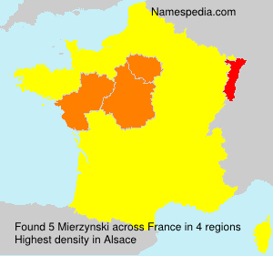 Surname Mierzynski in France Surname Mierzynski in France