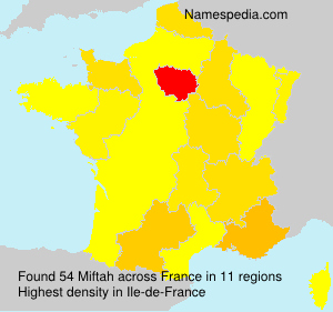 Surname Miftah in France Surname Miftah in France