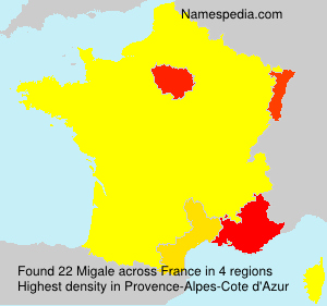 Surname Migale in France Surname Migale in France
