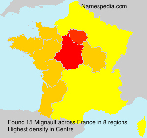 Surname Mignault in France Surname Mignault in France