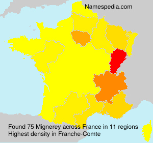 Surname Mignerey in France Surname Mignerey in France
