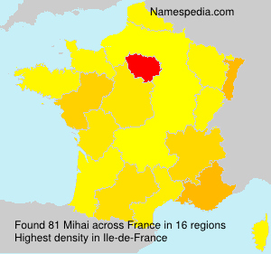 Surname Mihai in France Surname Mihai in France