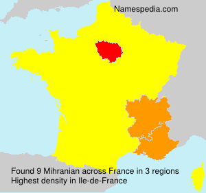 Surname Mihranian in France Surname Mihranian in France