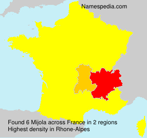 Surname Mijola in France