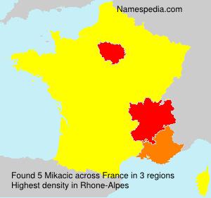 Surname Mikacic in France Surname Mikacic in France