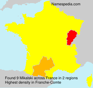 Surname Mikalski in France Surname Mikalski in France