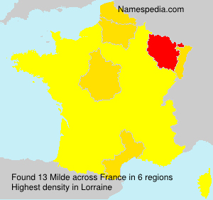 Surname Milde in France