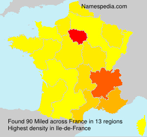 Surname Miled in France Surname Miled in France