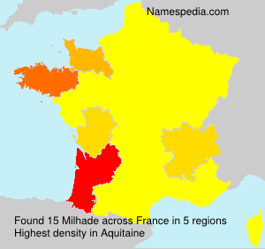 Surname Milhade in France Surname Milhade in France