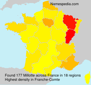 Surname Millotte in France Surname Millotte in France