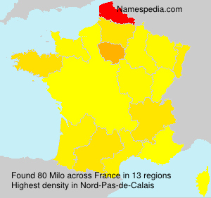 Surname Milo in France Surname Milo in France