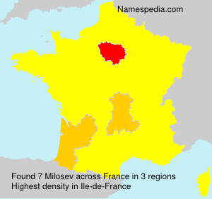 Surname Milosev in France Surname Milosev in France