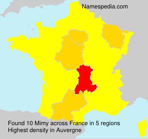 Surname Mimy in France Surname Mimy in France