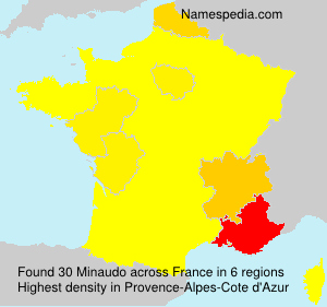 Surname Minaudo in France Surname Minaudo in France