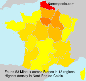 Surname Minaux in France