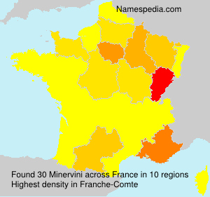 Surname Minervini in France Surname Minervini in France