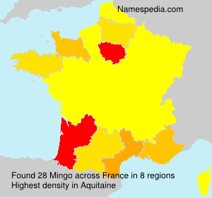 Surname Mingo in France Surname Mingo in France