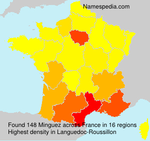 Surname Minguez in France Surname Minguez in France