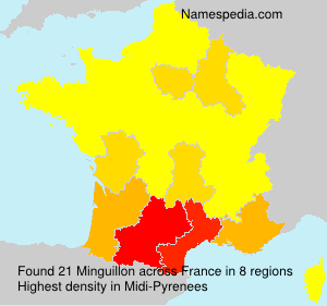 Surname Minguillon in France Surname Minguillon in France